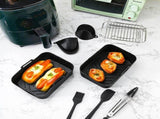 9-Piece Air Fryer Accessories Set - Silicone Liners, Grill Racks, Cooking Tools V888-ELOSUNG15243
