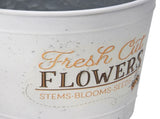 Set 2 Flowers Bucket Planters 32cm V637-11036BKT