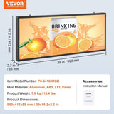 Programmable LED Sign, P6 Full Color LED Scrolling Panel, DIY Custom Text Animation Pattern Display V952-XGSGDBZP40X1OLUIUV3