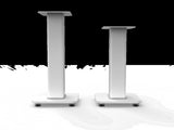 Kanto SX22W 22" Tall Fillable Speaker Stands with Isolation Feet - Pair, White V398-KO-SX22W