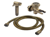 Antique Bidet Sprayer Female and Male Thread G1/2 Single Handle Antique Copper Finish Toilet Sprayer V1294-YM0523-3112220035011