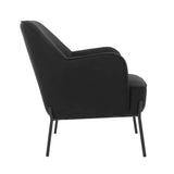 Hugo upholstered armchair black V178-67287