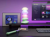 Magic Crystal Sound Lamp with RGB Music Rhythm, Bluetooth Speaker & Remote Control Wand Ambient V1341-ZY-LNB7QKDX-GREEN