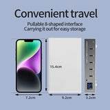 INTACT WLX-X6P 6-port USB-C multi-function PD charger, single port 30W x 6 Ports Total power 140W V28-ELEINTWLXX6P