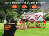 1828.8x1828.8mm Football Trainer Throwing Net, Training Throwing Target Practice Net with 5 Target V952-GLQW66YC5KXWU4Z09001V0