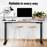 Artiss Standing Desk Motorised Electric Dual Motor 120CM HASD-268-BKDF-NWDB-120