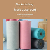 3 Pack Pink Microfiber Cleaning Cloth Roll - 25x25cm Thickened Absorbent Wipes - Lint Free Reusable V888-ELOSUNG56253-4