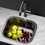 Cefito Kitchen Sink 30X36CM Stainless Steel Nano Basin Single Bowl Black SINK-R10-3530-BK