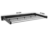 Alston Wall Mounted Drying Rack Black Clothes Airer Space Saver Folding Dryer Bearing Capacity 12KG V985-WMDRYINGRACKB