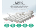 Giselle Bedding Pillowtop Mattress Topper 5cm Thick Pad for Back Pain Relief Washable Underlay TOPPER-PT-D