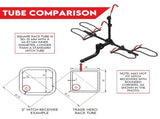 2 E Bike Platform Rack Rear Vehicle Car Carrier Bicycle Holder Hitch Receiver Foldable V379-EBKCARBC20