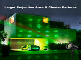 Christmas Projector Light 10 Patterns LED Projection Lights with Remote Red and Green Star Show for V1294-YM0901-L6720