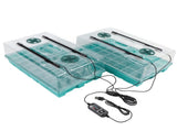 Plant Starter Tray Propagator Plant Greenhouse Grow Kit with 4 Tube Grow Light USB Connector Plant V1294-YM0901-3111250028711