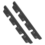 2 Pairs Stove Counter Gap Covers Black Color 35x10CM Adjustable Stove Gap Guard for Kitchen V1294-YM0901-3118240253711