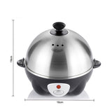 Electric Egg Cooker for 7 Eggs with Automatic Shut-Off, One-Button Operation for Hard-Boiled, V1341-ZY-3QEX8WBT-SILVER