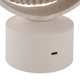 Air Circulator Desk Fan Battery Operated Portable USB Rechargeable Oscillating Table Fan with 4H V1294-YM0901-3113240074212