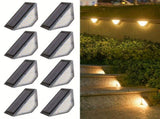 Black Solar-Powered Night Lights LED Night Lights 8-Pack Night Lights Garden Lighting V1347-124-99696