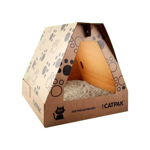 Portable Cat LItter Box 2x 3L Cat Litter 6Ltr With Box CATPAK-001_NZ