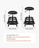 VEVOR Rolling Shop Stool Adjustable Height Garage Seat 136 kg Load with Caster V952-QXGKJXCDDJLGJXPXEV0