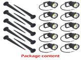 10PCS 12V LED Waterproof Outdoor Garden Spotlights Landscape Light Flood Lights Cool White V201-EAZ01982CL8-10AU