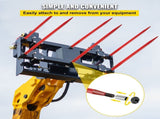 Pair Hay Spear 49" Bale Spear 3000 lbs Capacity, Bale Spike Quick Attach Square Hay Bale Spears 1 V952-CM45X1250-30002PCV0