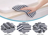 Homaxy 100% Cotton Terry Kitchen Towels and Wavy Coral Velvet Kitchen V1258-DP02-F-199