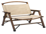 4x Bamboo Foldable Outdoor Camping Chair Wooden Travel Picnic Park Folding - Khaki/Beige V563-75622-KHAKI-4PCS