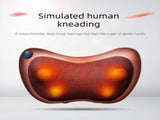 Electric Shiatsu Massage Pillow with Heat - Bi-Directional Deep Kneading Neck & Back Massager V888-ELOSUNG41759