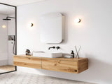 Rectangle Wall Hung Bathroom Mirror Shaving Cabinet Vanity Matte White V63-837551