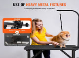 Pet Grooming Table Arm with Clamp, 808 x 460 mm Dog Grooming Station, Foldable Pets Grooming Stand V952-ZDMRZ32INCH0M0K0IV0