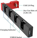 4 in1 Charger Station Stand for Nintendo Switch Joy-con with LED Indication V178-12106