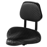 Bike Seat with Adjustable Backrest, Wide Padded Bicycle Saddle with Back Support, PU Cushion Comfort V1369-AZ3-W-08694