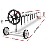 Aquabuddy Pool Cover Roller 5.5m Adjustable Swimming Pool Solar Blanket Reel PC-ROLLER-55