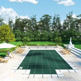 Pool Safety Cover Fits 20x40ft Rectangle Inground Safety Pool Cover Green Mesh with 4x8ft Center End V952-YYCM20X40JZYTYCG1V0