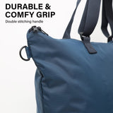 Shopper Bag Tote Bag Foldable Travel Laptop Grocery Nylon KO-DUAL NAVY V274-GM-KOEBAG-SHOP-NY