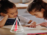 1Set Geometry Teaching Aids Cylinder and Cone Set with Rotating Discs for Classroom Use V1366-AZ2-W-20444