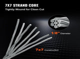 1/8 Stainless Steel Cable Railing 500ft, Wire Rope 316 Marine Grade, Braided Aircraft Cable 7x7 V952-316GSS7X700000001V0