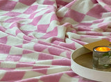 Simple Vintage Checkerboard Autumn Winter Warm Nap Throw Flannel Fleece Sofa Leisure V1294-YM0717-3117220191614