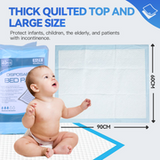 80pk Adult Disposable Bed Underpads 60 x 90cm V915-MB0046X2