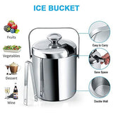 Ice with Lid, Double-Walled Ice with Lid, Stainless Steel, 1.3 Liter Insulated Ice V1192-AZ-W-14149