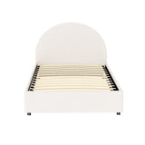Artiss Bed Frame Gas Lift Strorage Beds Base Platform Boucle Fabric King Single ELLA BFRAME-G-ELLA-KS-BG-ABC