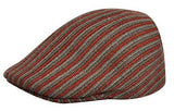 KANGOL Jacquard 507 Ivy Cap Vintage Driving Wool Blend Hat - Pinstripe Claret V563-KNGOL-K1481CO-PC602-L