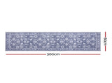 Artiss Hallway Runner Rug 80X300cm Soft Velvet Washable Modern Kitchen Mat FLR-2133-80X300-GR
