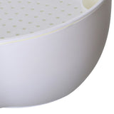 Strainer Bowl 2 Layer Fruit Colander Basket Plastic with Phone Bracket for Kitchen Food White V1294-YM0703-3118230064313