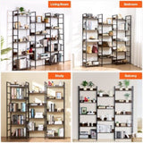 VEVOR Metal Bookshelf Rustic Bookshelf 14-Tier for Living room Bedroom & Office V952-JSSJZFXJSM14F3DI3V0