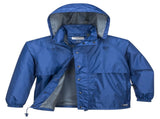 HUSKI STRATUS RAIN JACKET Waterproof Workwear Concealed Hood Windproof Packable - Cobalt V563-918032-STRATUS-COBL-4XL