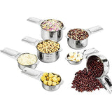 Measuring Cups Set,Stainless Steel Measuring Cup Set 7,18/8 Stainless Steel Measuring Cups for V1370-AZ4-08390