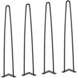 VEVOR 711.2MM Hairpin Furniture Legs, Metal Home DIY Projects for Nightstand, Coffee Table, Desk, V952-FJ2GZT28YC1205ROLV0