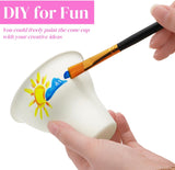100 Pack Snow Cone Cups and Straws, 12 OZ Paper Cup with Colorful Spoon Straw, Leak-proof Shaved Ice V1259-DP01-A-988