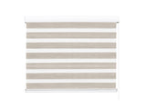 Marlow Blackout Zebra Roller Blind Curtains 180x210 Beige CD1015-180X210-WH